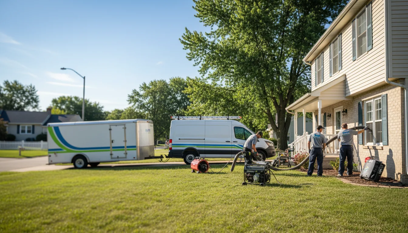 Flooded Basement Restoration And Cleanup With Repair in Lake George, MI near me